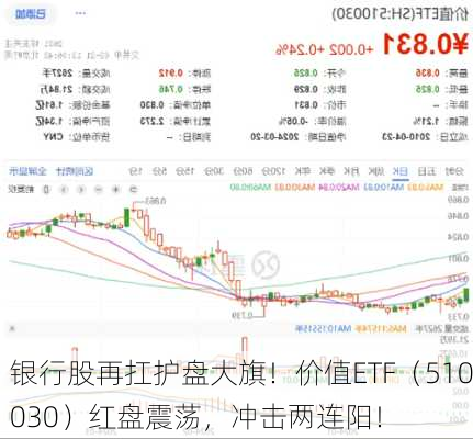 银行股再扛护盘大旗！价值ETF（510030）红盘震荡，冲击两连阳！