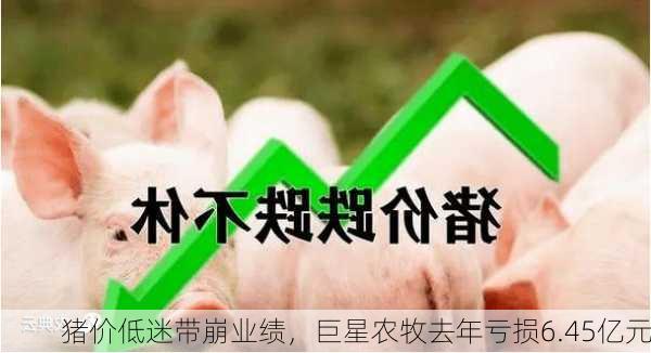 猪价低迷带崩业绩，巨星农牧去年亏损6.45亿元