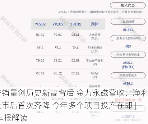 产销量创历史新高背后 金力永磁营收、净利上市后首次齐降 今年多个项目投产在即 | 年报解读