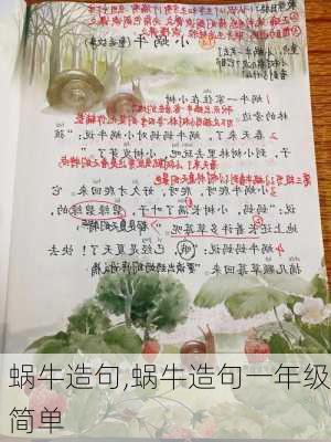 蜗牛造句,蜗牛造句一年级简单