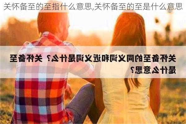 关怀备至的至指什么意思,关怀备至的至是什么意思