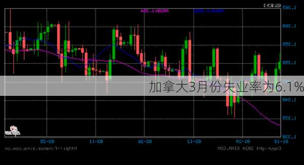 加拿大3月份失业率为6.1%