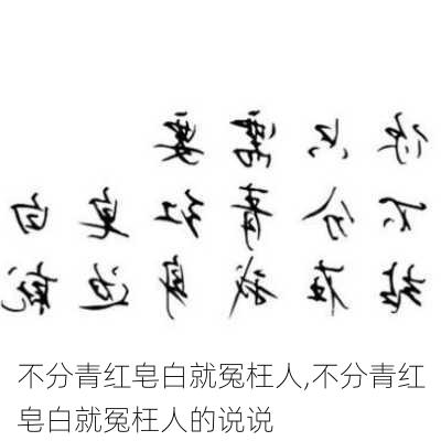 不分青红皂白就冤枉人,不分青红皂白就冤枉人的说说