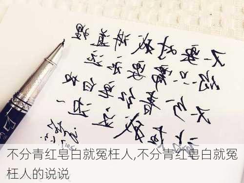 不分青红皂白就冤枉人,不分青红皂白就冤枉人的说说