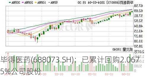 毕得医药(688073.SH)：已累计回购2.0675%公司股份