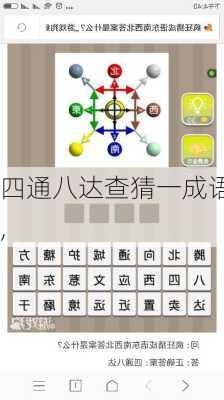 四通八达查猜一成语,