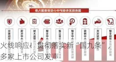 火线响应！贯彻落实新“国九条”，多家上市公司发声