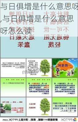 与日俱增是什么意思呀,与日俱增是什么意思呀怎么读