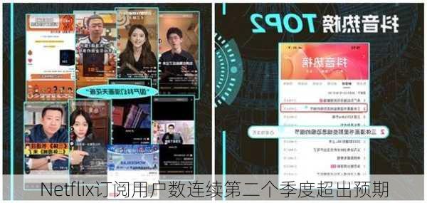 Netflix订阅用户数连续第二个季度超出预期