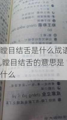 瞠目结舌是什么成语,瞠目结舌的意思是什么