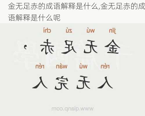 金无足赤的成语解释是什么,金无足赤的成语解释是什么呢