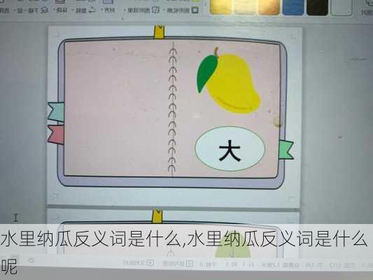 水里纳瓜反义词是什么,水里纳瓜反义词是什么呢