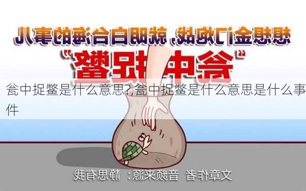 瓮中捉鳖是什么意思?,瓮中捉鳖是什么意思是什么事件