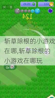 斩草除根的小游戏在哪,斩草除根的小游戏在哪玩