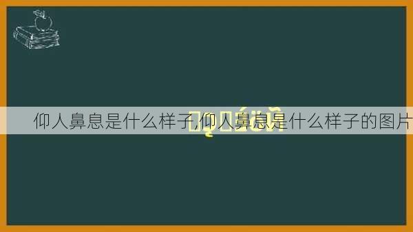 仰人鼻息是什么样子,仰人鼻息是什么样子的图片