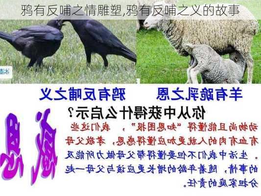 鸦有反哺之情雕塑,鸦有反哺之义的故事