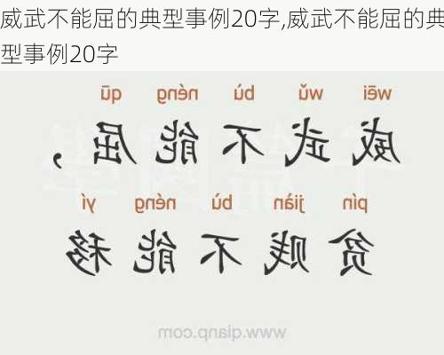 威武不能屈的典型事例20字,威武不能屈的典型事例20字