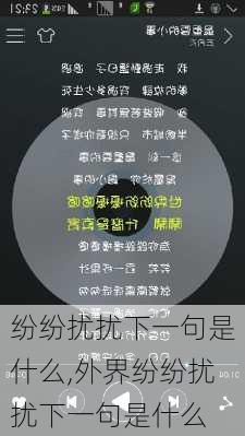 纷纷扰扰下一句是什么,外界纷纷扰扰下一句是什么