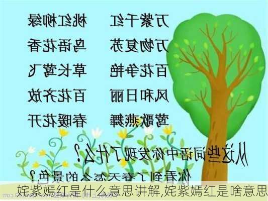 姹紫嫣红是什么意思讲解,姹紫嫣红是啥意思