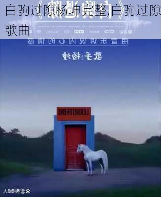 白驹过隙杨坤完整,白驹过隙歌曲