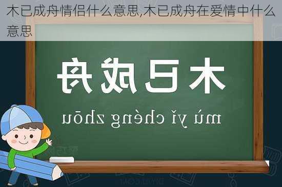 木已成舟情侣什么意思,木已成舟在爱情中什么意思