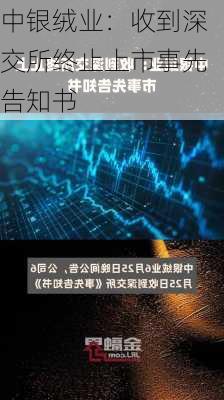 中银绒业：收到深交所终止上市事先告知书