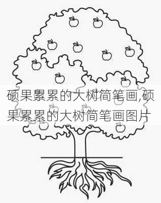 硕果累累的大树简笔画,硕果累累的大树简笔画图片