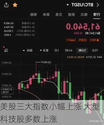 美股三大指数小幅上涨 大型科技股多数上涨