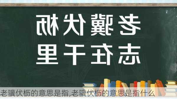 老骥伏枥的意思是指,老骥伏枥的意思是指什么