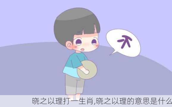 晓之以理打一生肖,晓之以理的意思是什么