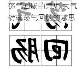 荡气回肠的意思,大气磅礴荡气回肠的意思