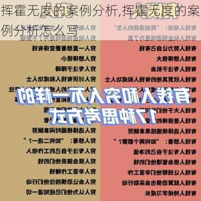 挥霍无度的案例分析,挥霍无度的案例分析怎么写