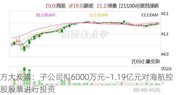 方大炭素：子公司拟6000万元—1.19亿元对海航控股股票进行投资