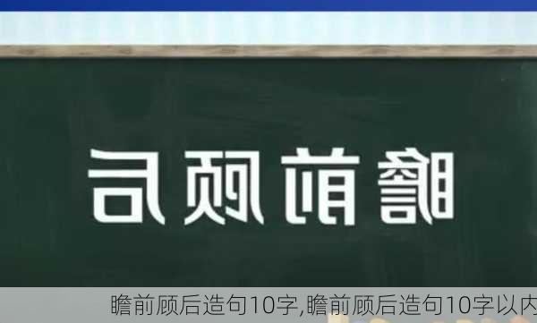 瞻前顾后造句10字,瞻前顾后造句10字以内