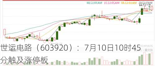 世运电路（603920）：7月10日10时45分触及涨停板