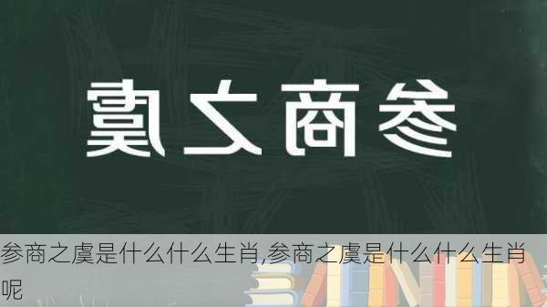 参商之虞是什么什么生肖,参商之虞是什么什么生肖呢