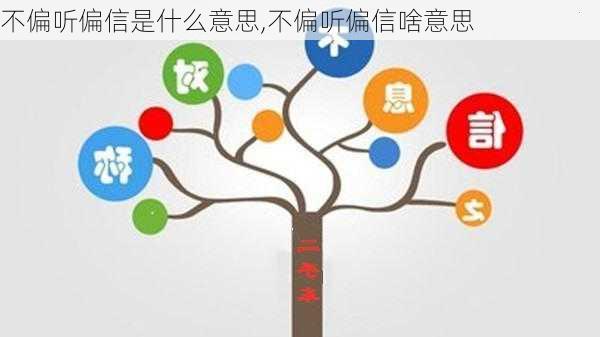 不偏听偏信是什么意思,不偏听偏信啥意思