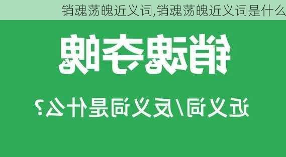 销魂荡魄近义词,销魂荡魄近义词是什么