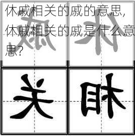 休戚相关的戚的意思,休戚相关的戚是什么意思?