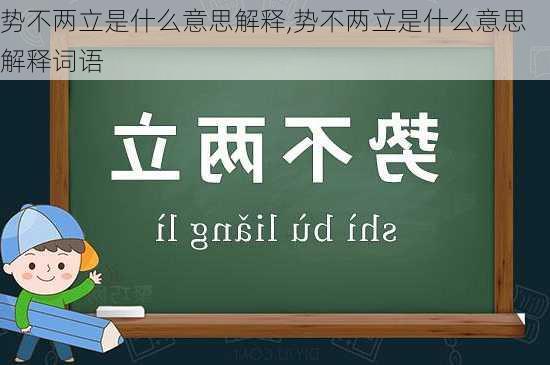 势不两立是什么意思解释,势不两立是什么意思解释词语