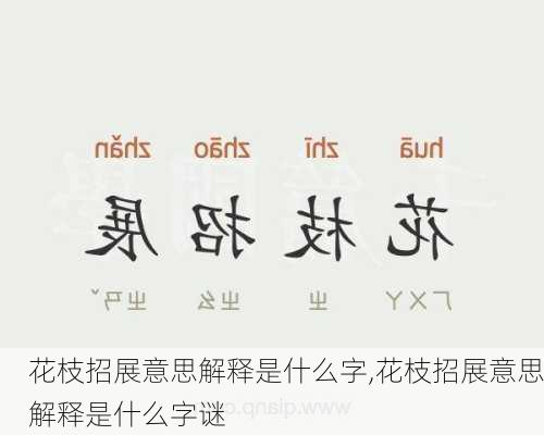 花枝招展意思解释是什么字,花枝招展意思解释是什么字谜