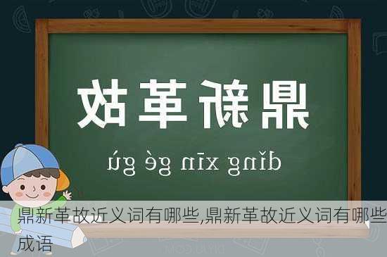 鼎新革故近义词有哪些,鼎新革故近义词有哪些成语