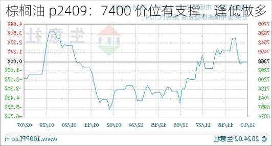 棕榈油 p2409：7400 价位有支撑，逢低做多