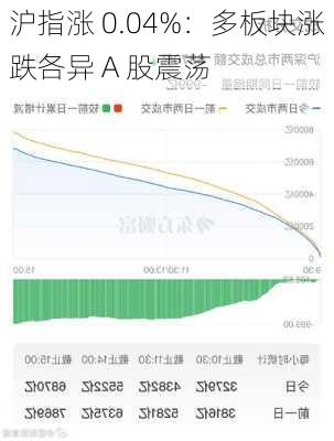 沪指涨 0.04%：多板块涨跌各异 A 股震荡