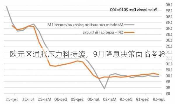 欧元区通胀压力料持续，9月降息决策面临考验