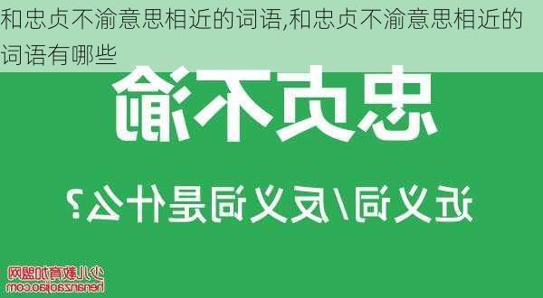 和忠贞不渝意思相近的词语,和忠贞不渝意思相近的词语有哪些