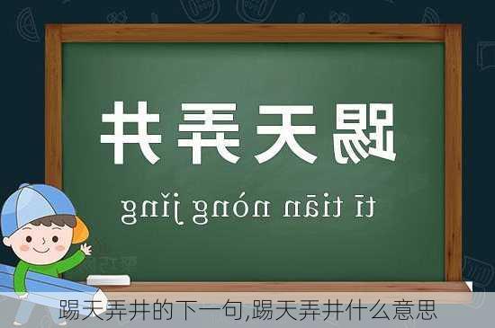 踢天弄井的下一句,踢天弄井什么意思