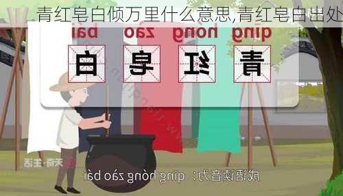 青红皂白倾万里什么意思,青红皂白出处