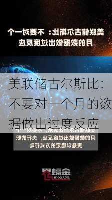 美联储古尔斯比：不要对一个月的数据做出过度反应