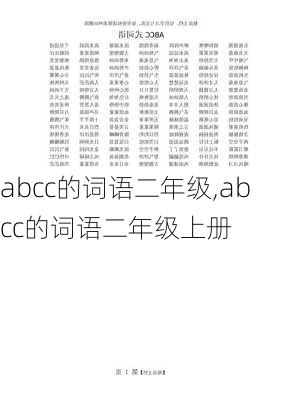 abcc的词语二年级,abcc的词语二年级上册